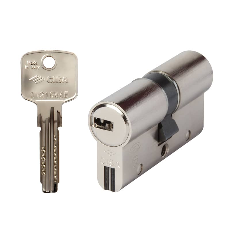 NEW CISA EURO PROFILE DOUBLE CYLINDER 30/35 SATIN BRASS WITH 3 KEYS 