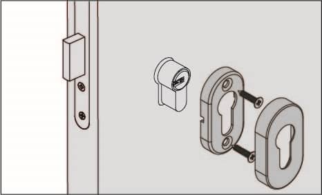 instruction de montage rosace CISA pour cylindre