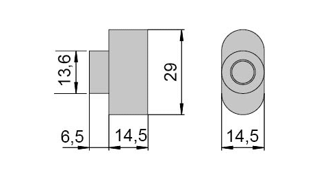 bouton CISA pour cylindres dessin