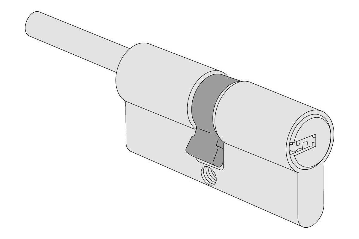 cilindro con pomo ajustable