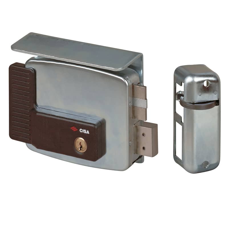 CISA Serratura Cisa 50171 E60 Applicare Cilindro Fisso Due Mandate Scrocco Infi Ferro 