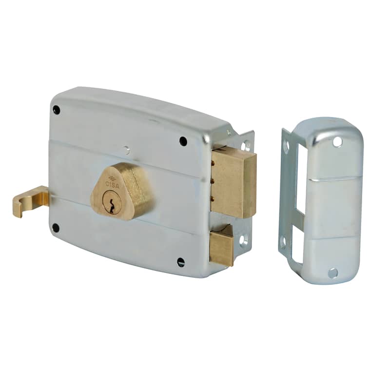 CISA multi jeter cylindre rim lock avec 3 clés 55284-55-1 finition nickel-NEUF 