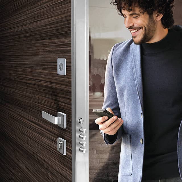 domo connexa smart door design minimal