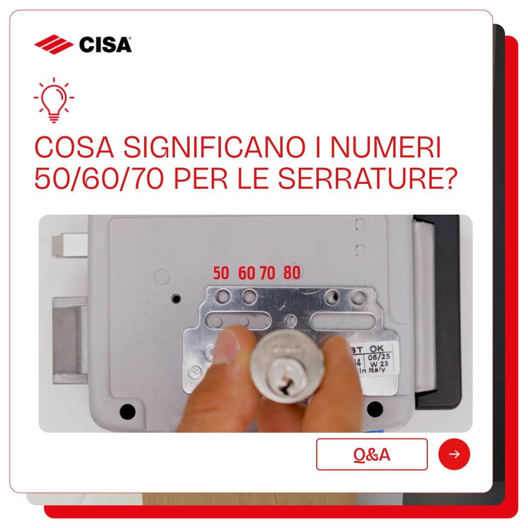 Misura entrata serratura