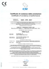 Certificato di costanza delle prestazioni EN12209 - 1