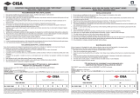 Instruction sheet - mechanical version