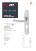 Fire Inox Line MANILLAS PARA PUERTAS CORTAFUEGO