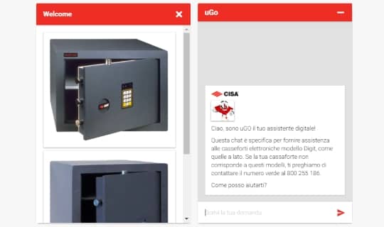Online l'assistente virtuale per casseforti